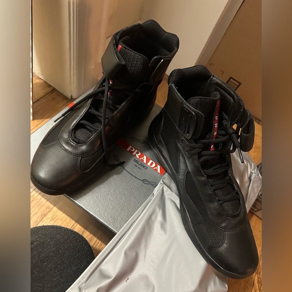 Prada boots men Nevada bike